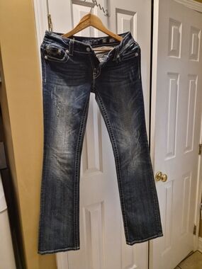 Miss Me Dark Blue Flare Jeans
